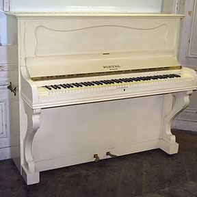 Piano Droit Pleyel 1905 laqué blanc
