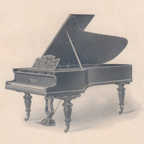 Piano à queue de Concert Gaveau, modèle n°4, 225cm, 1906