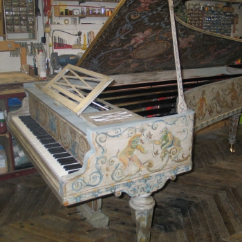 Piano Erard 1847 Décor peint